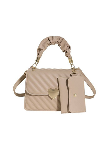 Женская сумка кросс-боди бежевая No Brand (290665311)