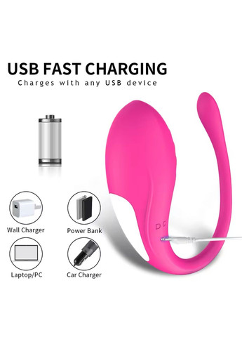 Смарт-віброяйце Ruola UPP Jumping Egg Rose Red, 8,5 х3, 5 см. No Brand (323658559)