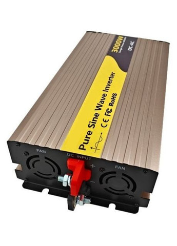 Перетворювач напруги Pure Sine Wave Inverter 12В-220В 3000W інвертор чистий синус (2104618828) No Brand (369963242)
