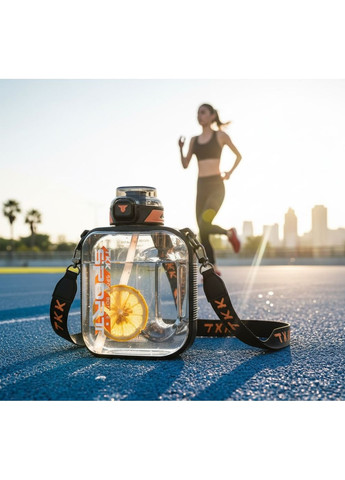 Пляшка TKK SPORT для води 1600 мл із безпечного тритану. Чорна No Brand (296101844)