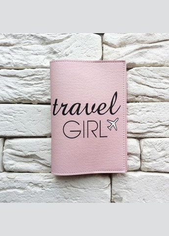 Обкладинка для паспорта Travel girl 2 (рожевий) No Brand (301083533)