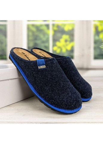 Темно-синие тапочки мужские комнатные Inblu