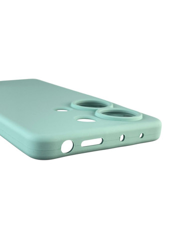 Чохол для Redmi Note 13 Pro 4G силіконовий з мікрофіброю нековзний на сяомі редмі нот 13 про 4г бірюзовий Xiaomi (366389840)