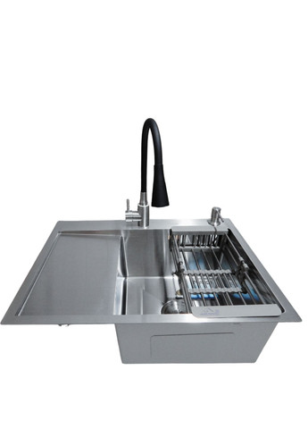 Комплект кухонної мийки Satin BRS 65х48 (3.0/1.0 мм) Kraft (361856615)