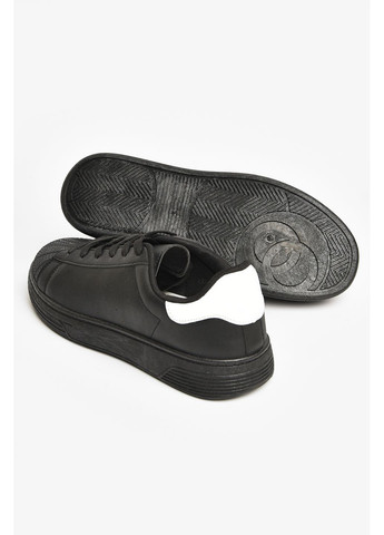 Черные демисезонные кроссовки мужские черного цвета на шнуровке Let's Shop