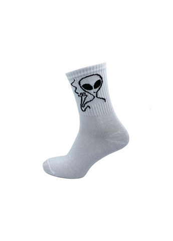 Белые носки мужские, с высокой резинкой. нло. комплект из 3х пар. цвет: белый. Крокус рисунки (334718236)