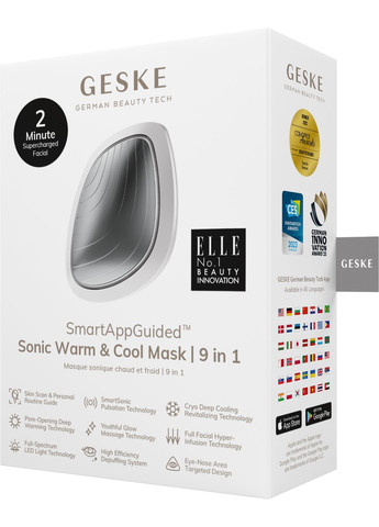 Ультразвукова маска тепло та холод Sonic Warm&Cool Mask 9в1 white GESKE (341526090)