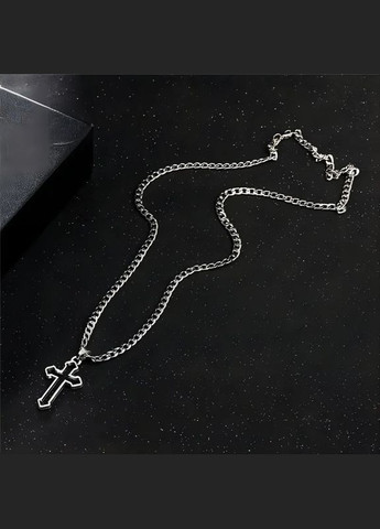 Кулон хрест на ланцюжку підвіска у вигляді великого хреста Cross (338436222)