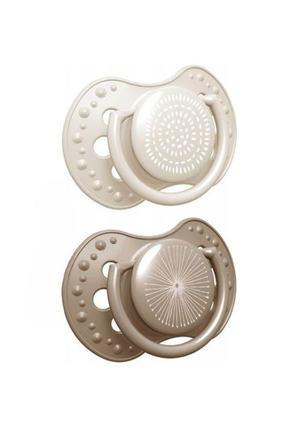 Пустышка силиконовая Harmony Girl, динамическая, 0-3 мес, 2 шт., бежевый () Lovi 22/905girl (328397522)