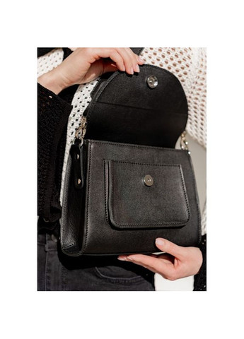 Сумка жіноча шкіряна через плече Liv Чорний The Wings (302008254)