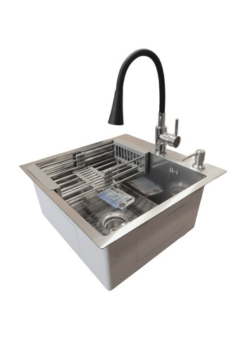 Кухонная мойка 4-в-1 (комплект) KRF 5448 DECOR (3.0/1.0 мм) Kraft (347324528)