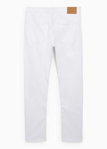Белые летние джинсы slim fit C&A