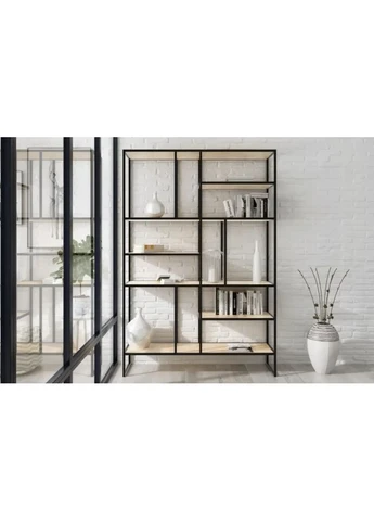 Стеллаж LOFT с полками, широкий для работы и кабинета (NS-1713) No Brand (396504476)