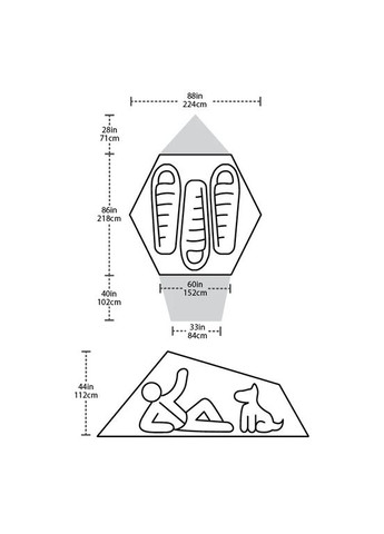 Палатка Battle Mountain 3 Big Agnes (365309130)