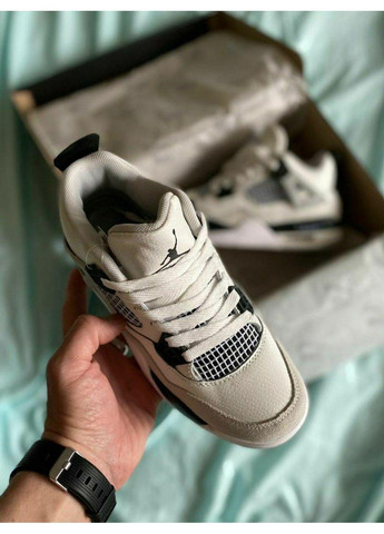 КРОСІВКИ ЖІНОЧІ NIKE AIR JORDAN 4 MILITARY BLACK V2 НАЙК АІР ДЖОРДАН No Brand чорні демісезони (367172669)
