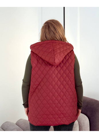 Жилет жіночий стьобаний з капюшоном No Brand (361221230)