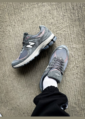 Серые всесезонные кроссовки мужские new balance 2002r gray | нью беланс 2002r серые No Brand