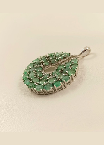 Серебряная подвеска с бериллом и цирконием Р555-из No Brand Підвіска (328082572)