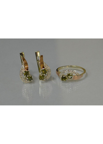 Набор украшений из серебра с золотом. Silver Style (367268306)