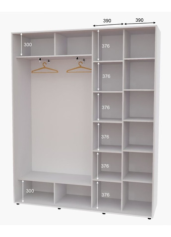 Шафа-купе дводверна 200*45*250 Білий Дзеркало/Дзеркало з піскострумним малюнком Алекса (360464532)