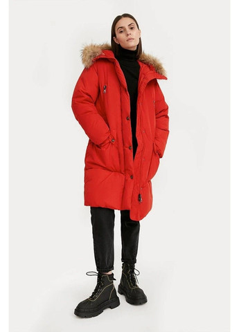 Червоний зимній Пуховик Finn Flare
