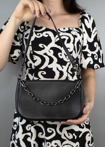 Сумка женская кожаная кросбоди 8920 black черная Virginia Conti (301765844)