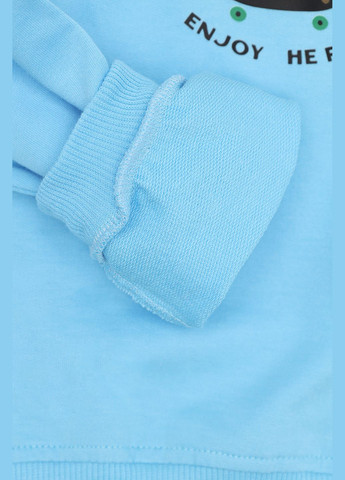 Yuki світшот для хлопчика колір блакитний цб-00271953 блакитний трикотаж