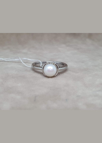 Срібне кільце з перлами і фіанітами. 9510163Б Top Silver (316699530)