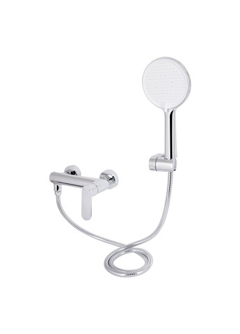 Змішувач для ванни Evia з поворотним виливом (з душовим гарнітуром) QTEVI260CRM47578 Chrome Qtap (351898730)