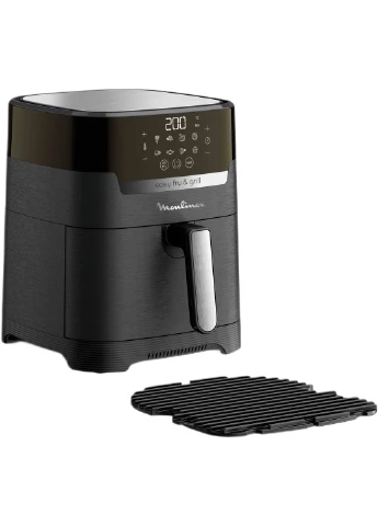 Мультипіч EasyFry&Grill Precision, 1550Вт, чаша-4.2л, сенсорне керув., пластик, чорний Moulinex (330028678)