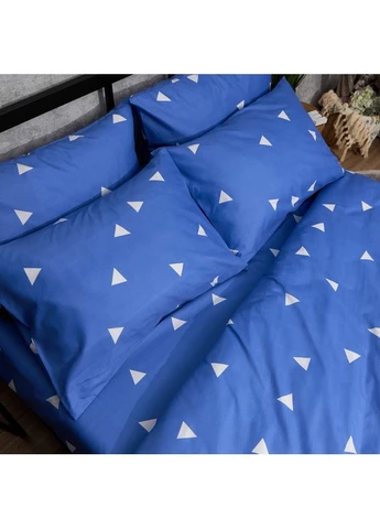 Комплект постельного белья Micro-satin Premium двуспальный 175х210 наволочки 4х70х70 (MS-820016179) Moon&Star Pure Indigo (400232150)