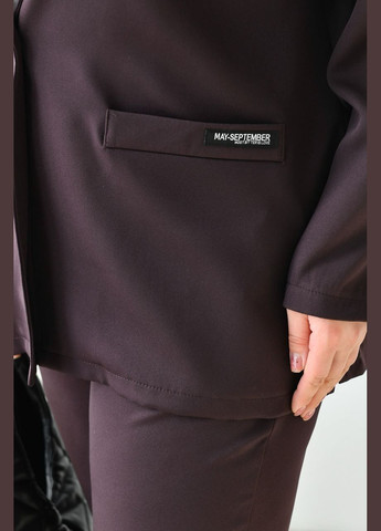 Женский костюм брюки и пиджак цвет шоколад р.56/58 452856 New Trend (285710955)