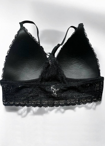 Чёрный кружевной бра Adele