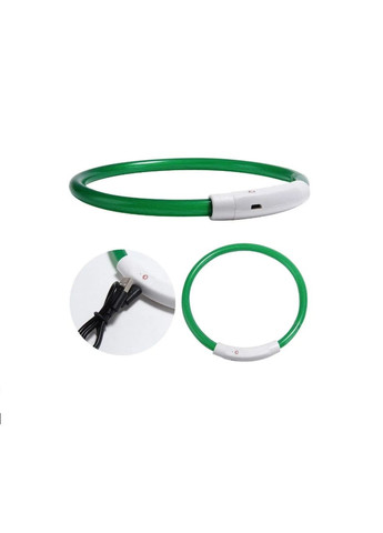 LED нашийник для собак, що світиться з USB- зарядкою No Brand (362571823)