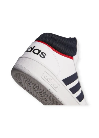 Белые всесезонные кроссовки hoops 3.0 mid lifestyle basketball classic vintage adidas