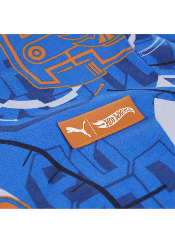 Синяя демисезонная детская футболка x hot wheels™ relaxed tee kids Puma