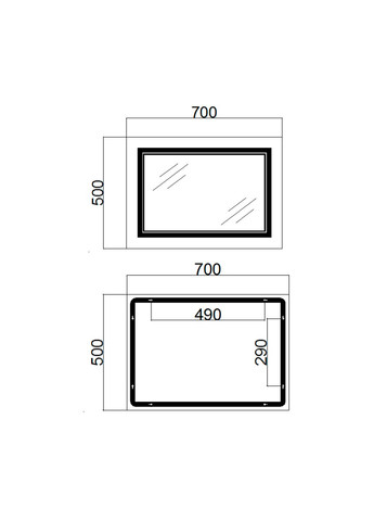 Дзеркало для ванни Qtap CA1 (341326498)