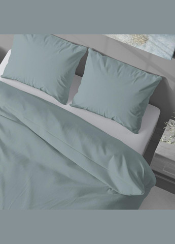 Постельное белье " ",Микрофибра,Бирюзовый с Серым,Семейный P-0129 Lelit (316632708)