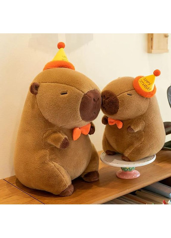 Огромная плюшевая капибара 100 см с колпаком мягкая игрушка для объятий и игр в уюте Combuy (370603667)