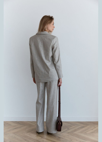 Серый женский пиджак Azuri однотонный - демисезонный