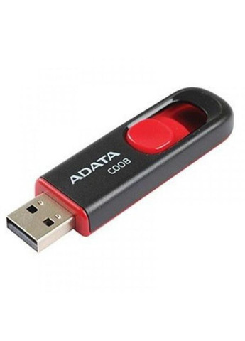 USB флеш накопичувач (AC00864G-RKD) ADATA 64gb c008 black+red usb 2.0 (268141043)