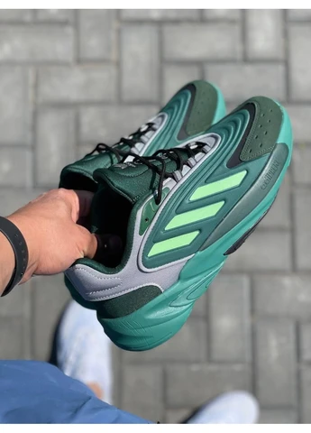 Зелені кросівки чоловічі adidas ozelia green адідас озелія зелені демісезон No Brand