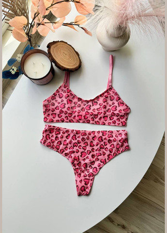 Рожевий жіночий комплект нижньої білизни Simply sexy