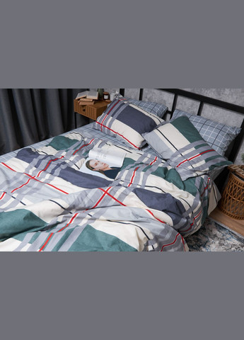 Комплект постільної білизни Бязь Gold Люкс «» King Size 220x240 наволочки 2х40х60 (MS-820004690) Moon&Star Cloudy (293148409)