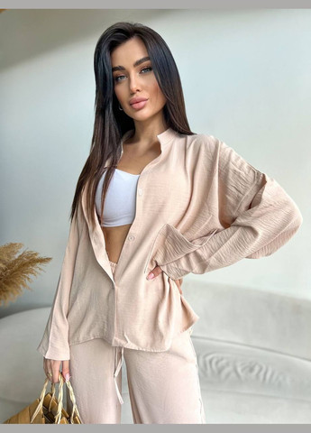 Костюм женский с рубашкой и брюками батального размера. Adelante (335813468)