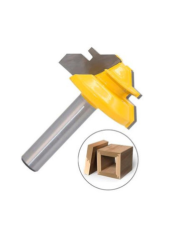 Фреза для кутового зрощування 38мм, хвостовик 8мм для ручного фрезера, 105694 No Brand (373402582)