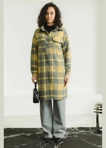 Желтое демисезонное Пальто-рубашка пальто-рубашка Seventeen