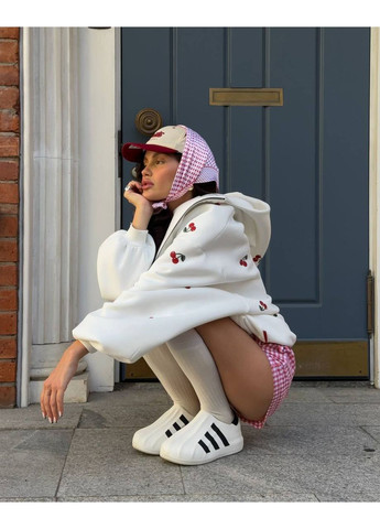 Стильная женская тощая оверсайз на зип-молнии с капюшоном. Україна (361205427)