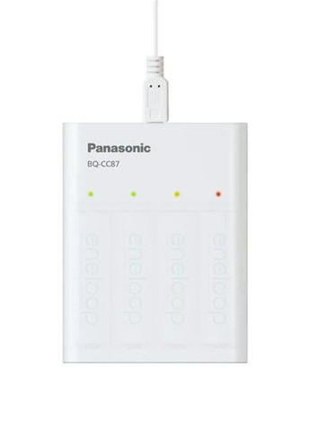 Зарядний пристрій USB in/out з функцією Power Bank+4AA 2000 mAh Panasonic (334116905)