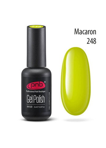 Гель-лак №248 (желто, эмаль), 8 мл - Гель лак салатовый дизайн PNB (351582106)